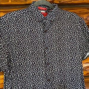 Denim&flowers button down